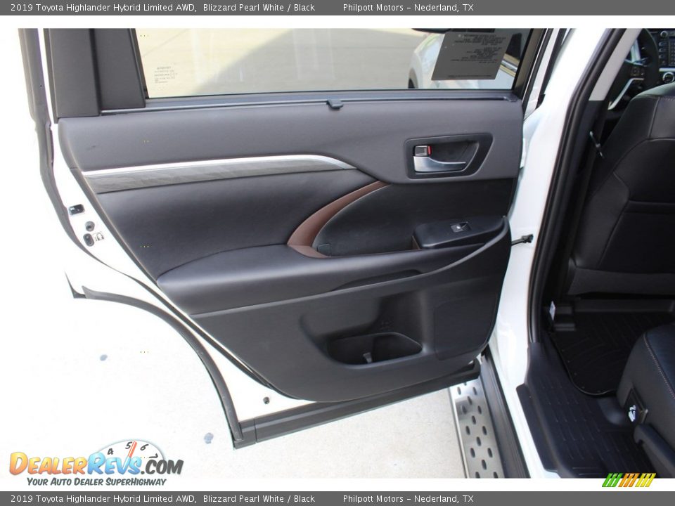 2019 Toyota Highlander Hybrid Limited AWD Blizzard Pearl White / Black Photo #21