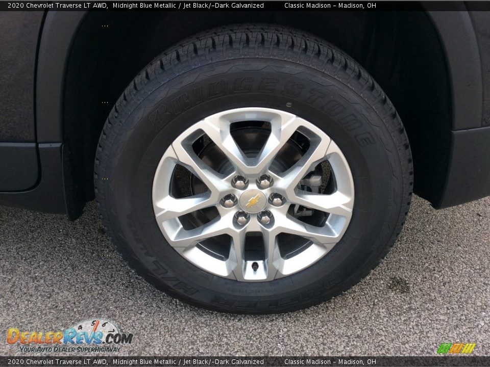 2020 Chevrolet Traverse LT AWD Midnight Blue Metallic / Jet Black/­Dark Galvanized Photo #26