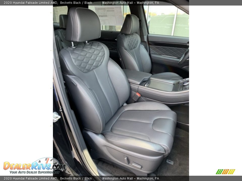 2020 Hyundai Palisade Limited AWD Becketts Black / Black Photo #34