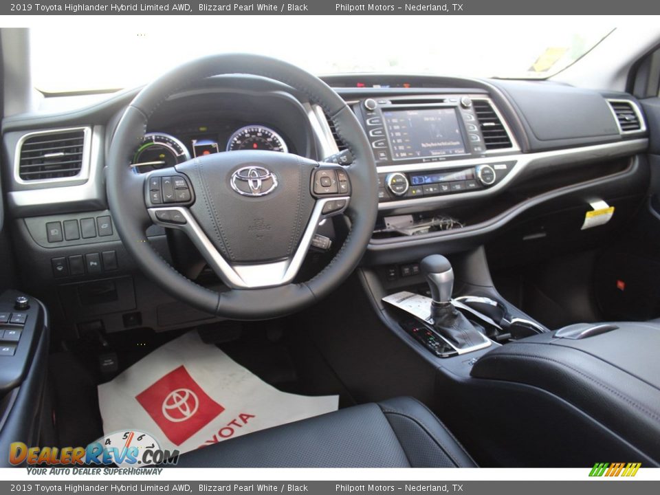 2019 Toyota Highlander Hybrid Limited AWD Blizzard Pearl White / Black Photo #23