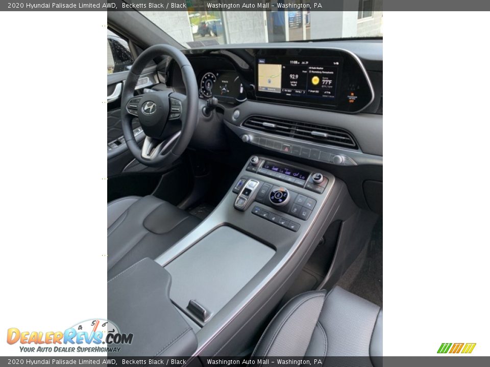 2020 Hyundai Palisade Limited AWD Becketts Black / Black Photo #35