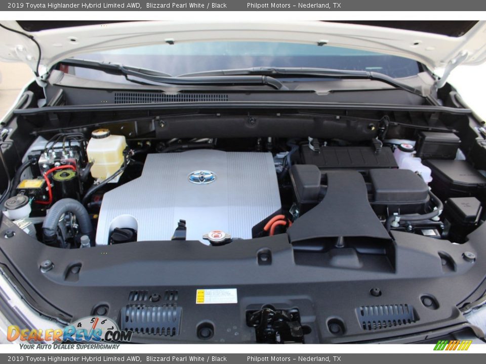 2019 Toyota Highlander Hybrid Limited AWD Blizzard Pearl White / Black Photo #27