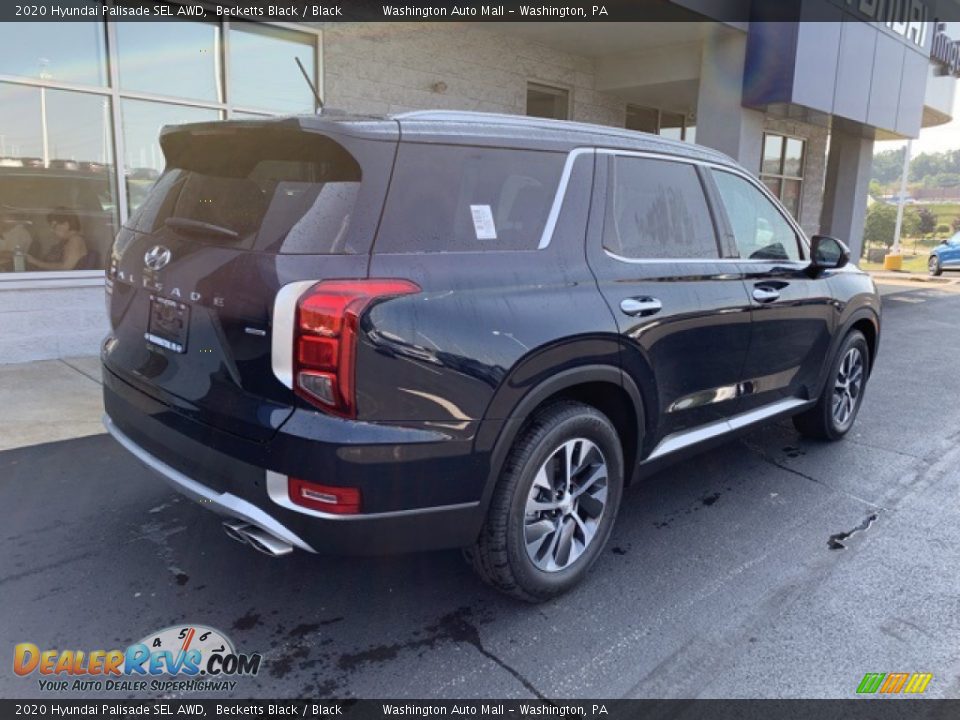 2020 Hyundai Palisade SEL AWD Becketts Black / Black Photo #4