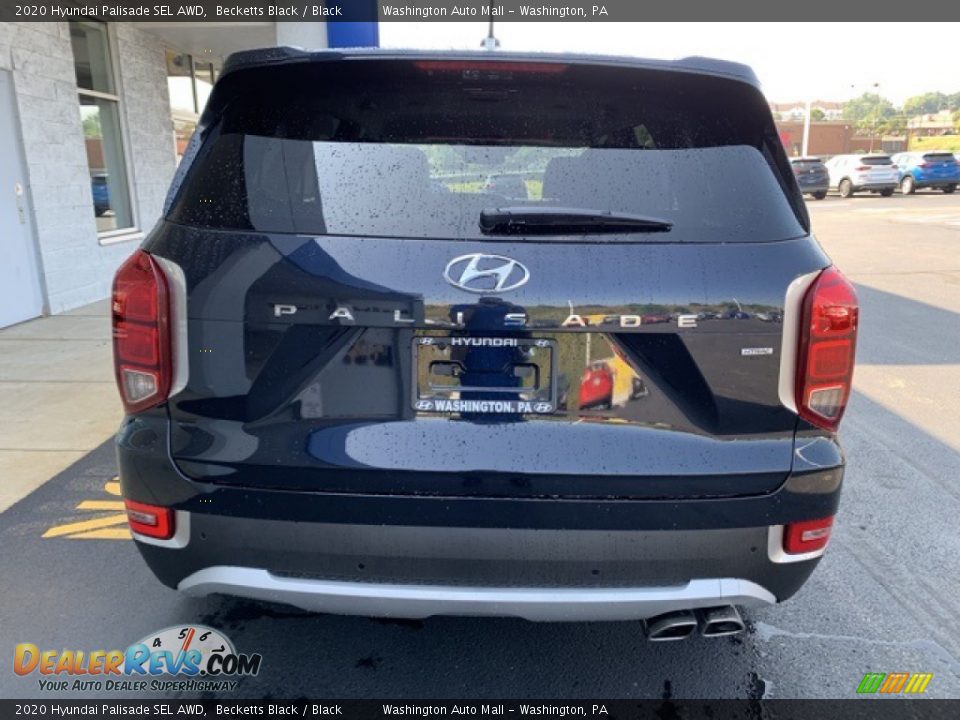 2020 Hyundai Palisade SEL AWD Becketts Black / Black Photo #5