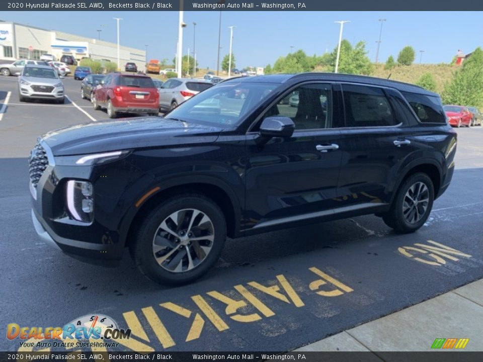 2020 Hyundai Palisade SEL AWD Becketts Black / Black Photo #7