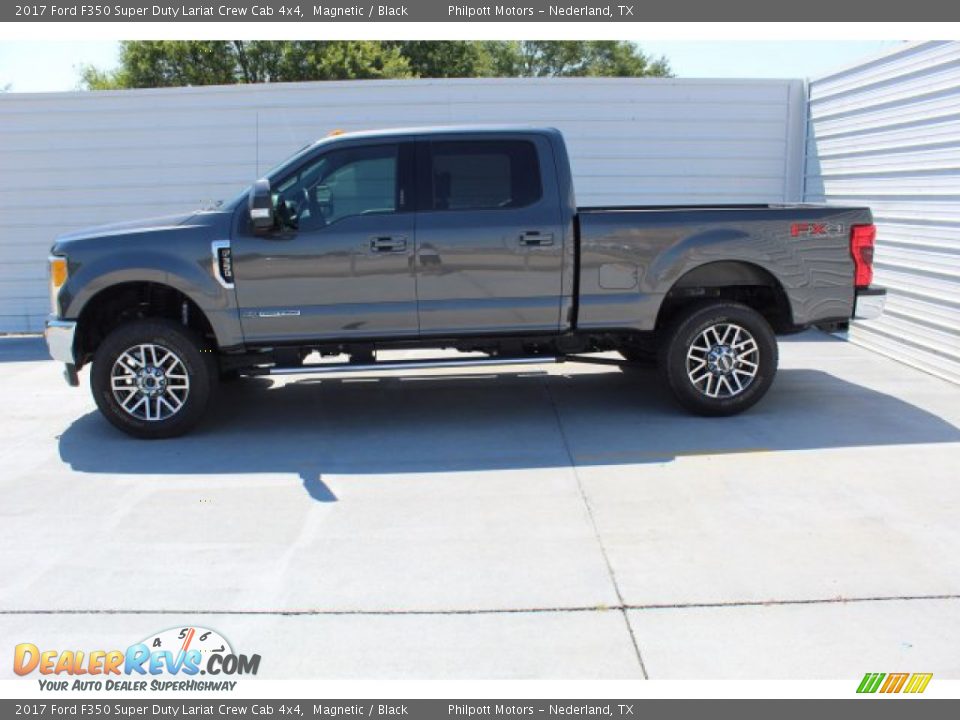 2017 Ford F350 Super Duty Lariat Crew Cab 4x4 Magnetic / Black Photo #5