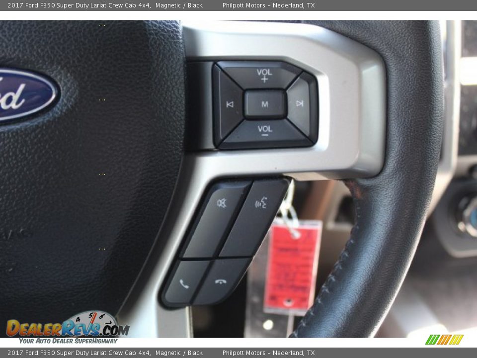 2017 Ford F350 Super Duty Lariat Crew Cab 4x4 Magnetic / Black Photo #9