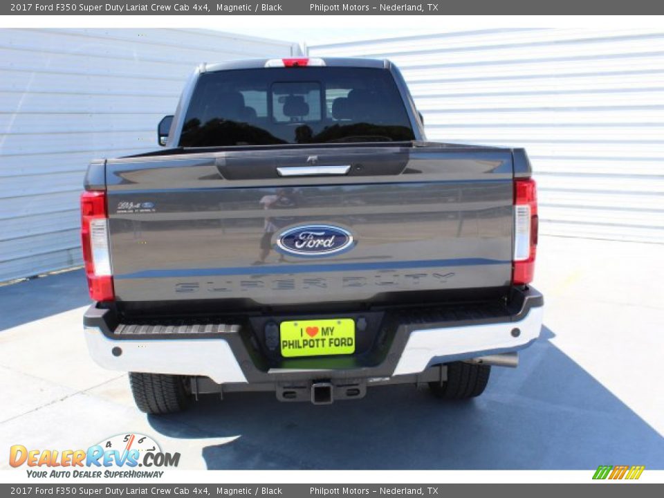2017 Ford F350 Super Duty Lariat Crew Cab 4x4 Magnetic / Black Photo #16