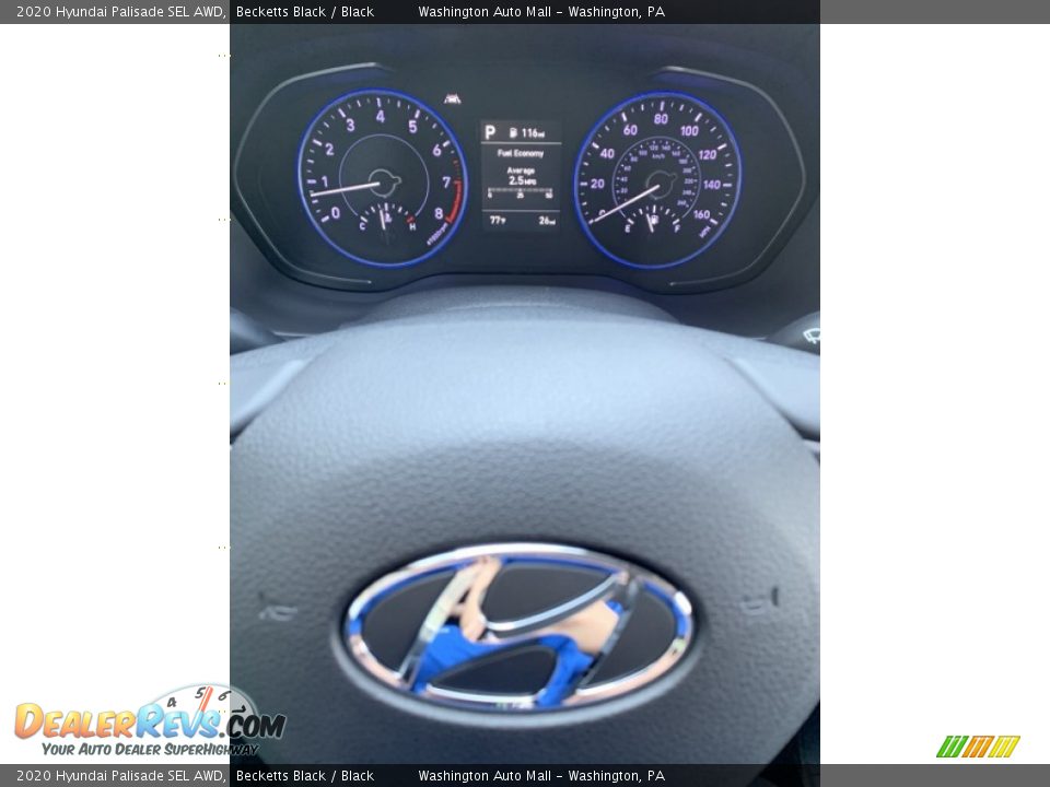 2020 Hyundai Palisade SEL AWD Becketts Black / Black Photo #36