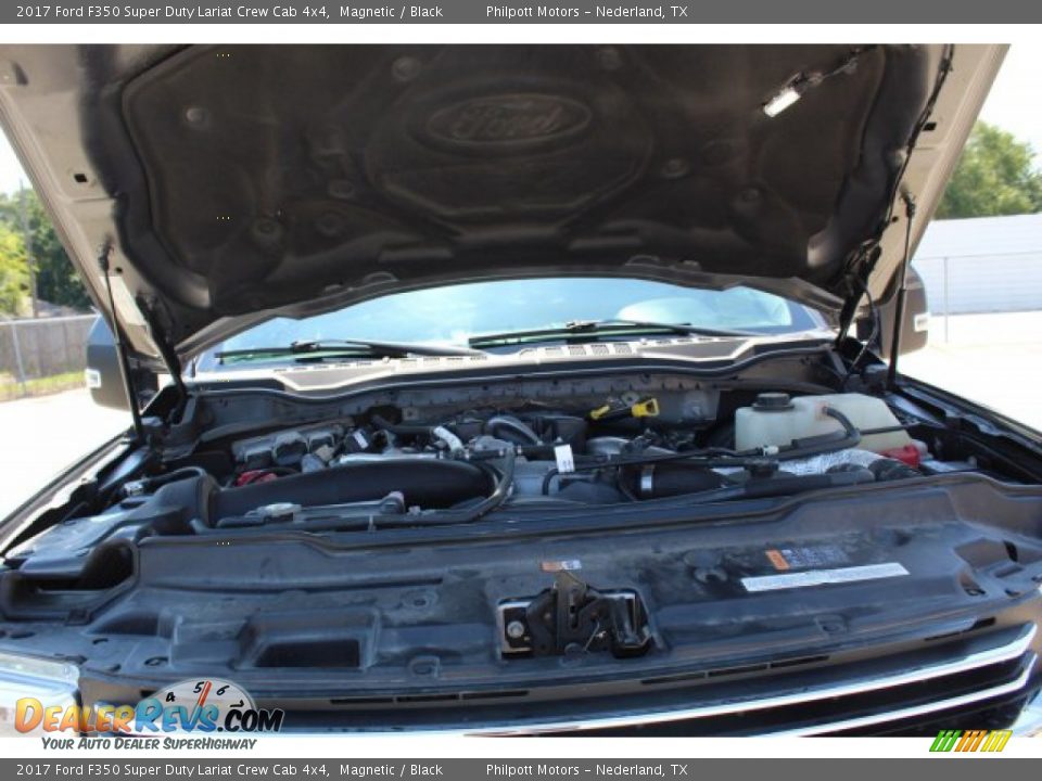 2017 Ford F350 Super Duty Lariat Crew Cab 4x4 Magnetic / Black Photo #28
