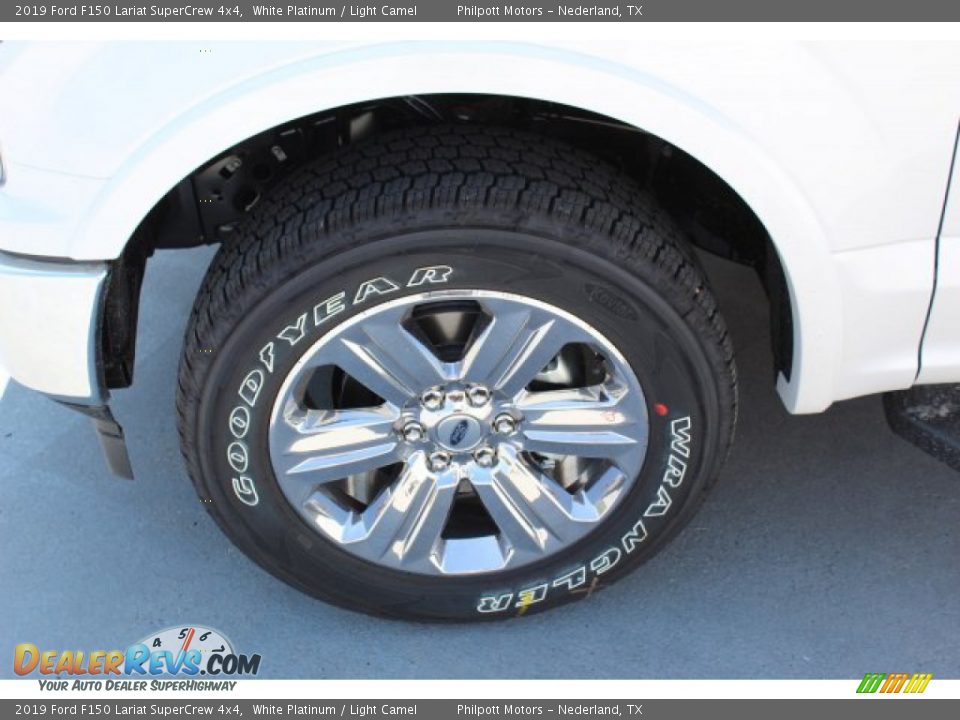 2019 Ford F150 Lariat SuperCrew 4x4 White Platinum / Light Camel Photo #5
