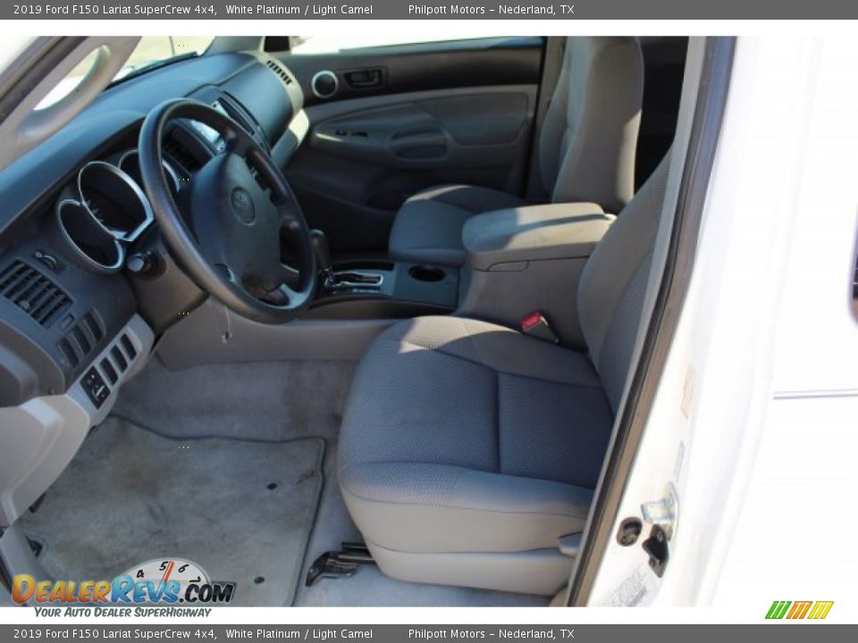 2019 Ford F150 Lariat SuperCrew 4x4 White Platinum / Light Camel Photo #11