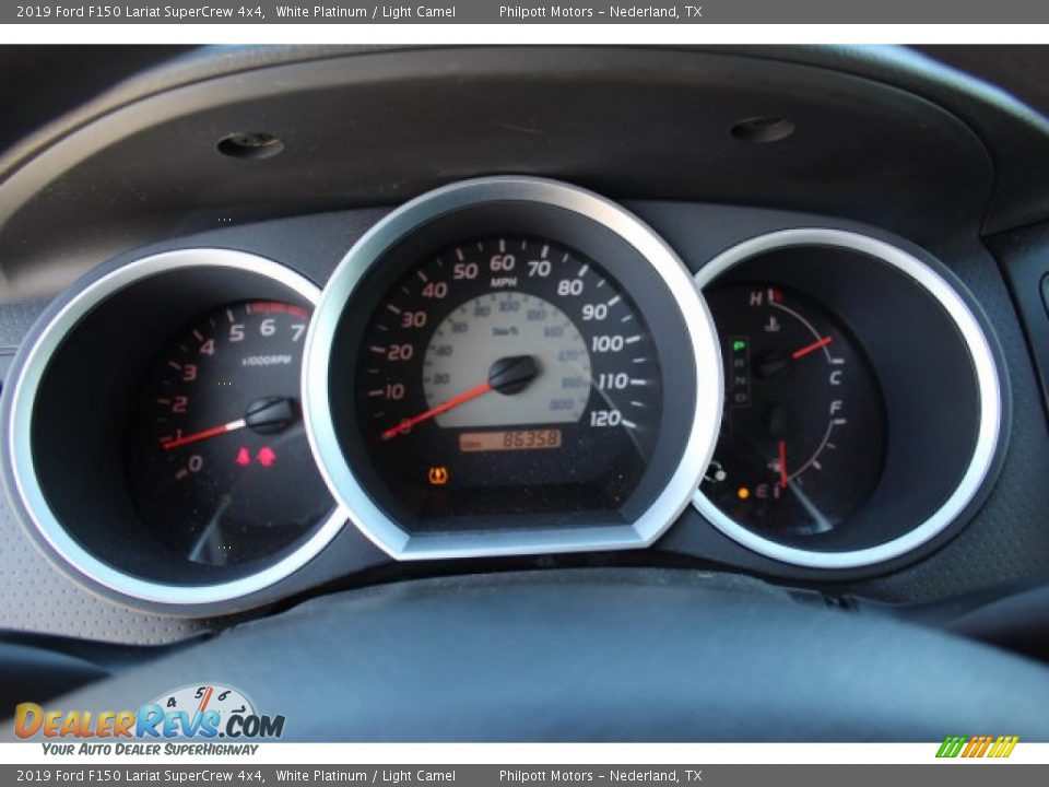 2019 Ford F150 Lariat SuperCrew 4x4 White Platinum / Light Camel Photo #12