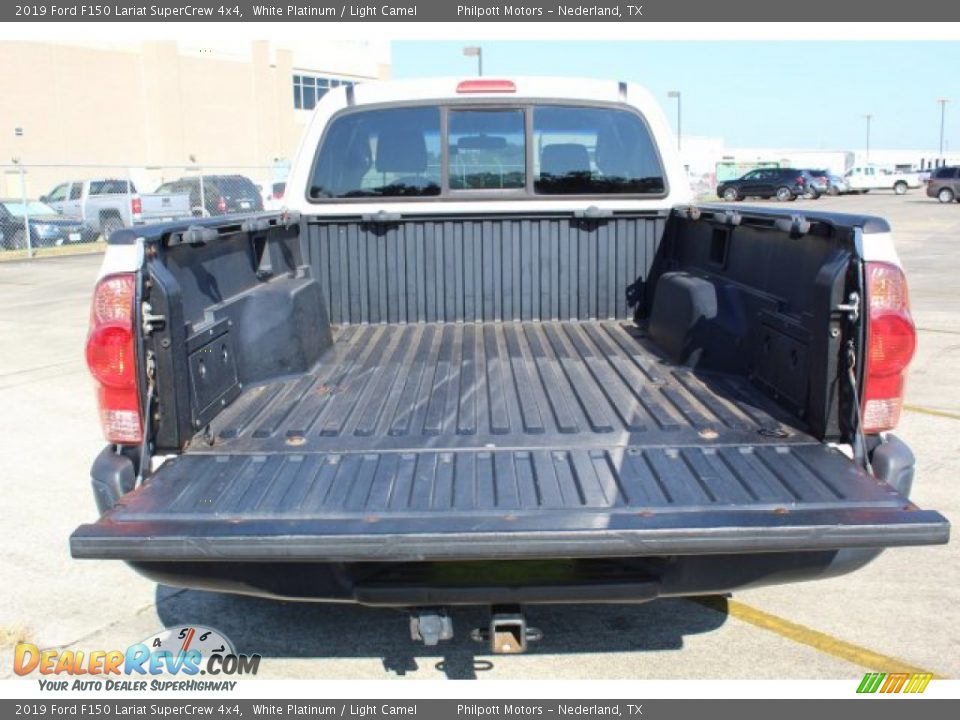 2019 Ford F150 Lariat SuperCrew 4x4 White Platinum / Light Camel Photo #18