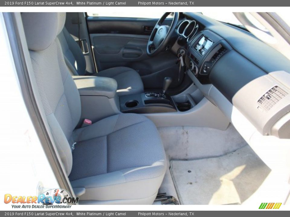 2019 Ford F150 Lariat SuperCrew 4x4 White Platinum / Light Camel Photo #20