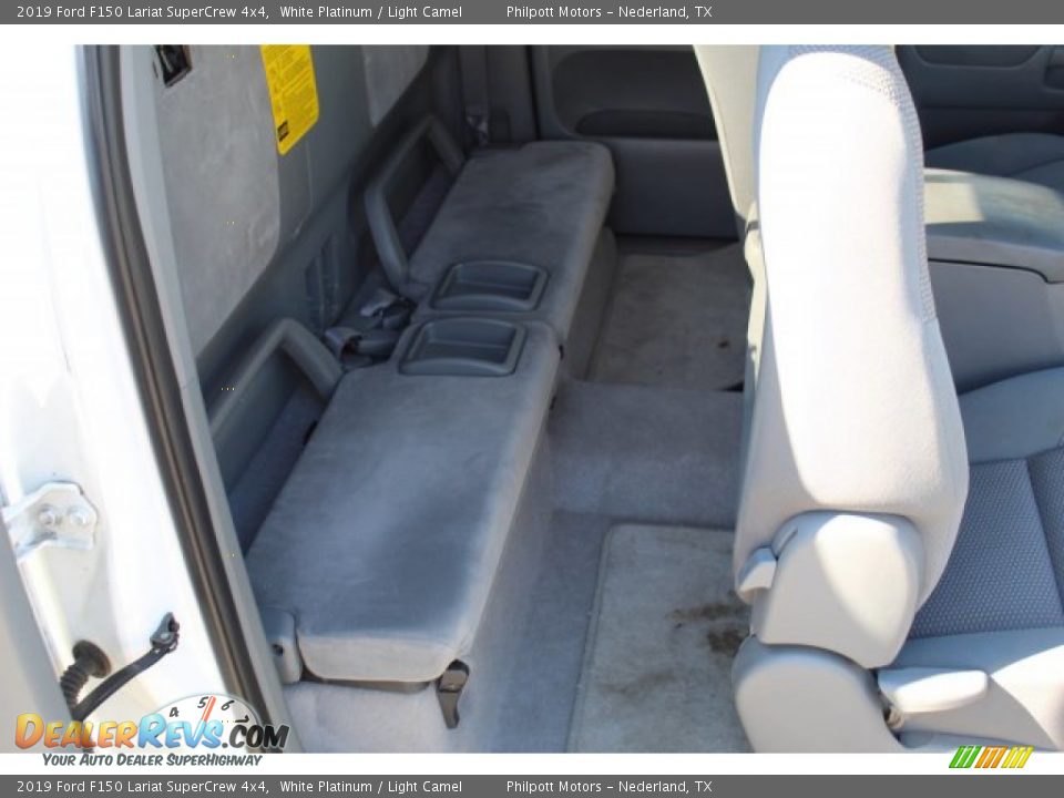 2019 Ford F150 Lariat SuperCrew 4x4 White Platinum / Light Camel Photo #22