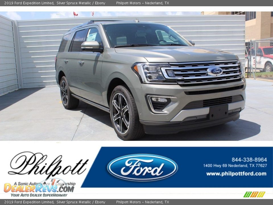 2019 Ford Expedition Limited Silver Spruce Metallic / Ebony Photo #1