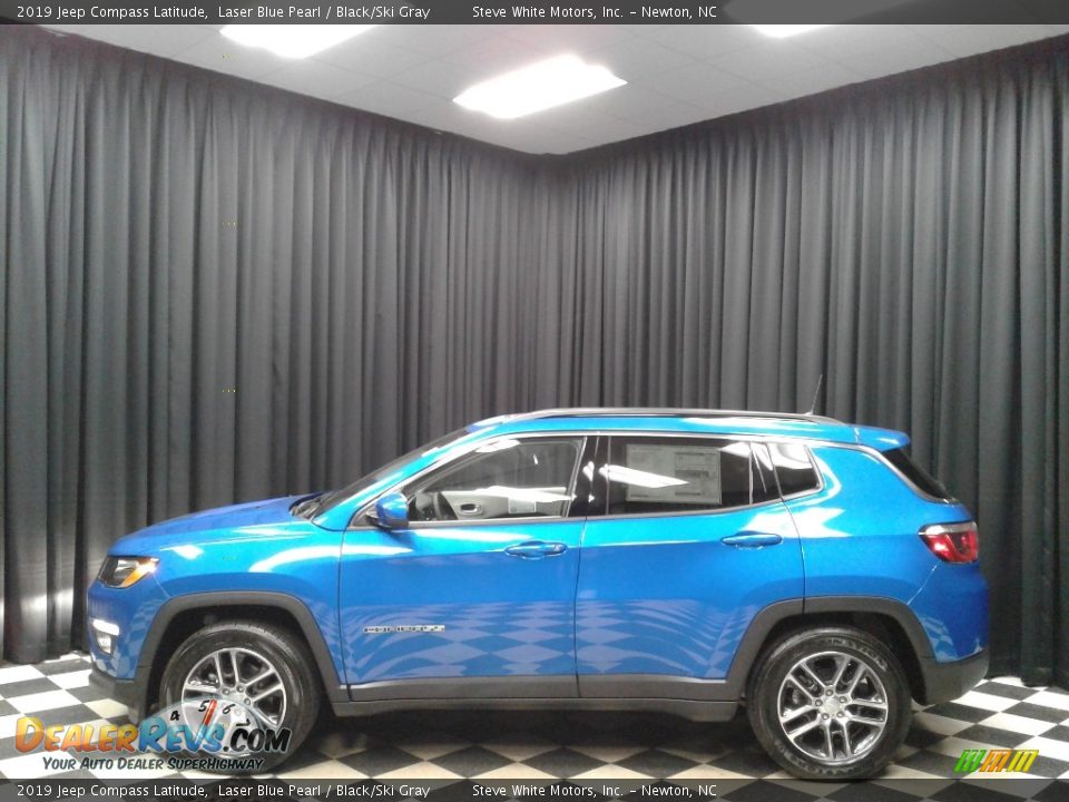 2019 Jeep Compass Latitude Laser Blue Pearl / Black/Ski Gray Photo #1