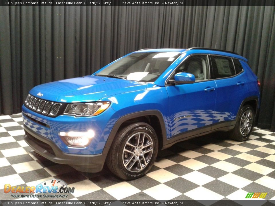 2019 Jeep Compass Latitude Laser Blue Pearl / Black/Ski Gray Photo #2