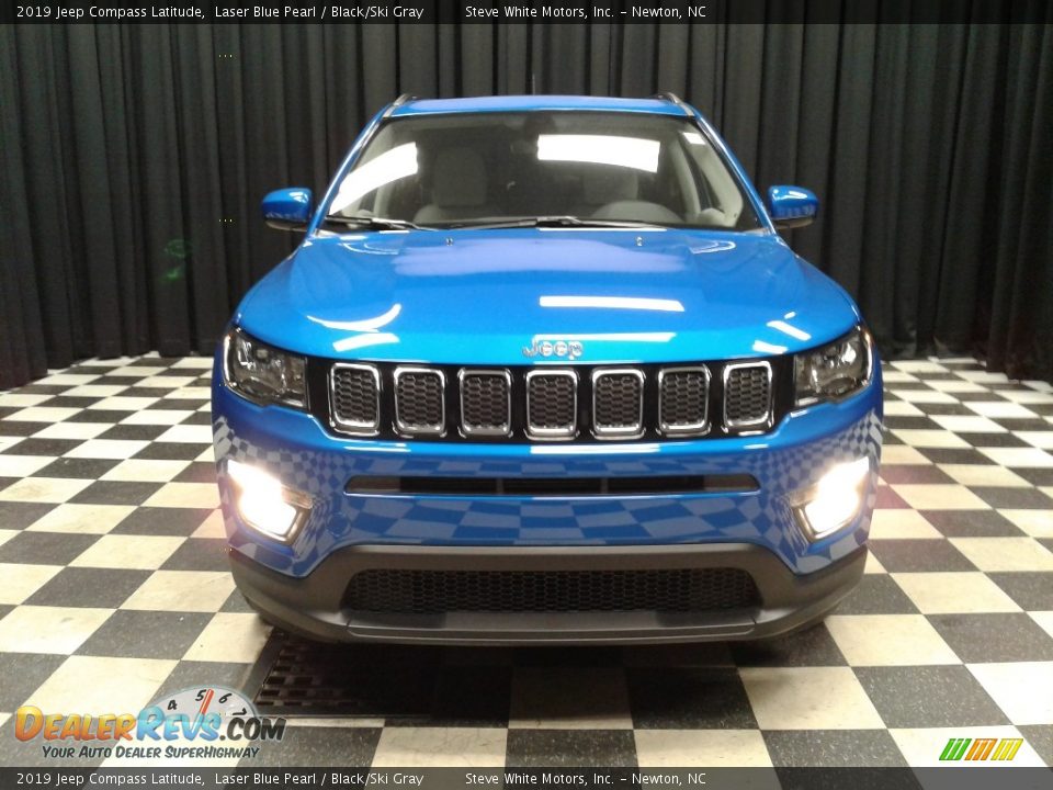 2019 Jeep Compass Latitude Laser Blue Pearl / Black/Ski Gray Photo #3