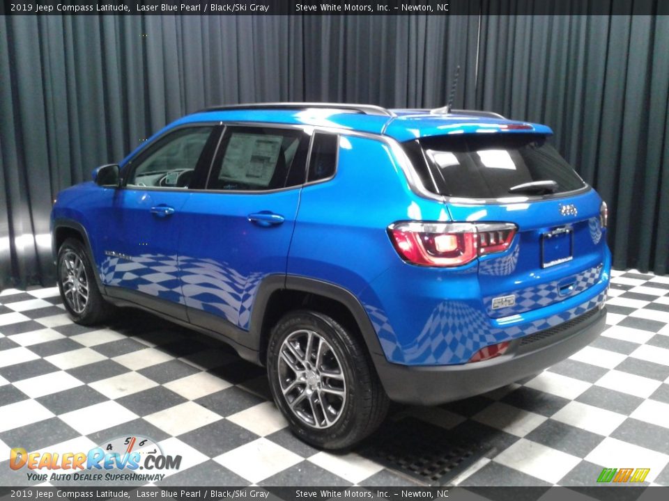 2019 Jeep Compass Latitude Laser Blue Pearl / Black/Ski Gray Photo #8