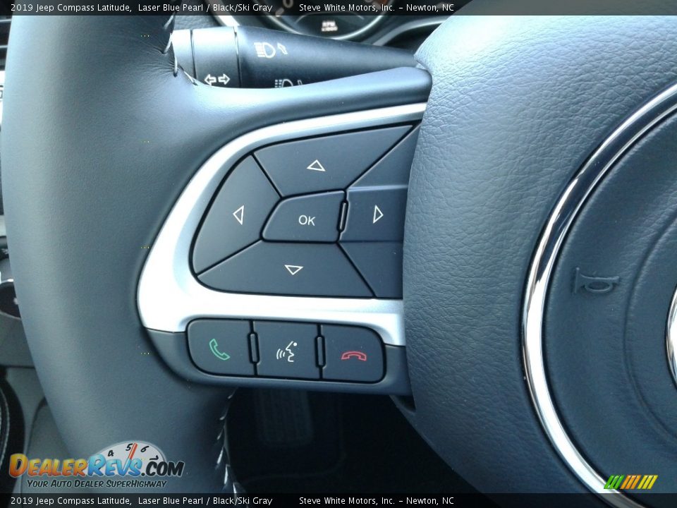 2019 Jeep Compass Latitude Laser Blue Pearl / Black/Ski Gray Photo #17