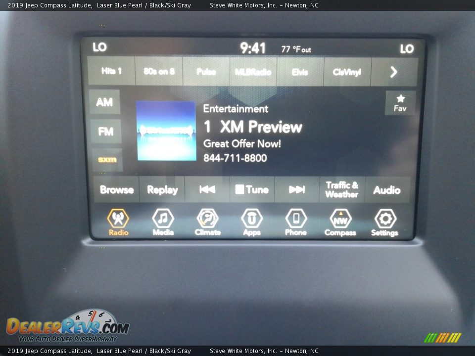 2019 Jeep Compass Latitude Laser Blue Pearl / Black/Ski Gray Photo #21