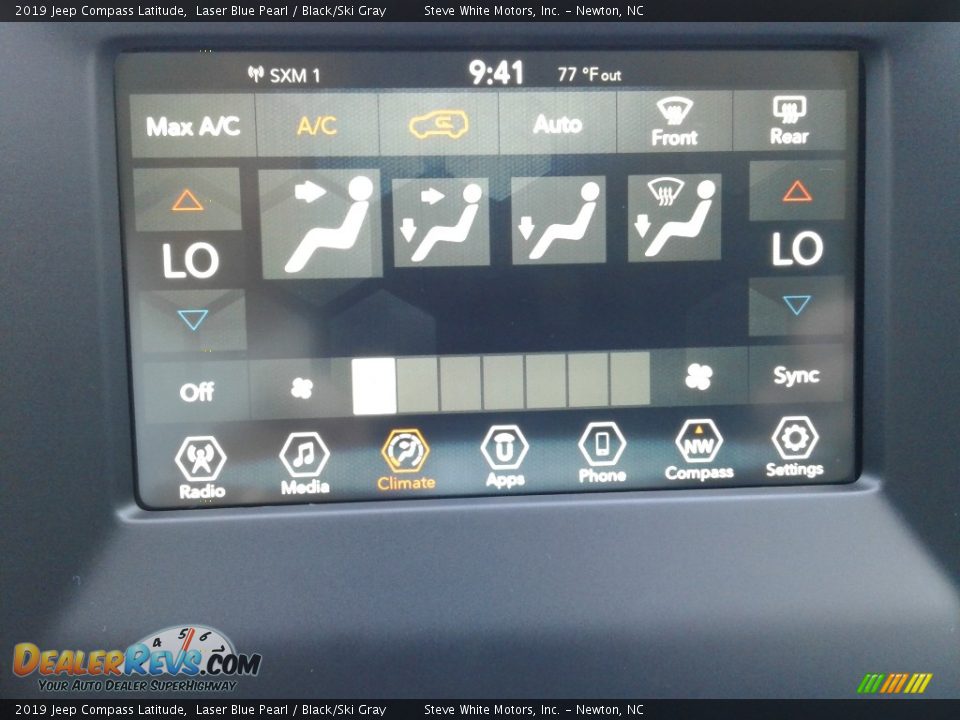 2019 Jeep Compass Latitude Laser Blue Pearl / Black/Ski Gray Photo #23