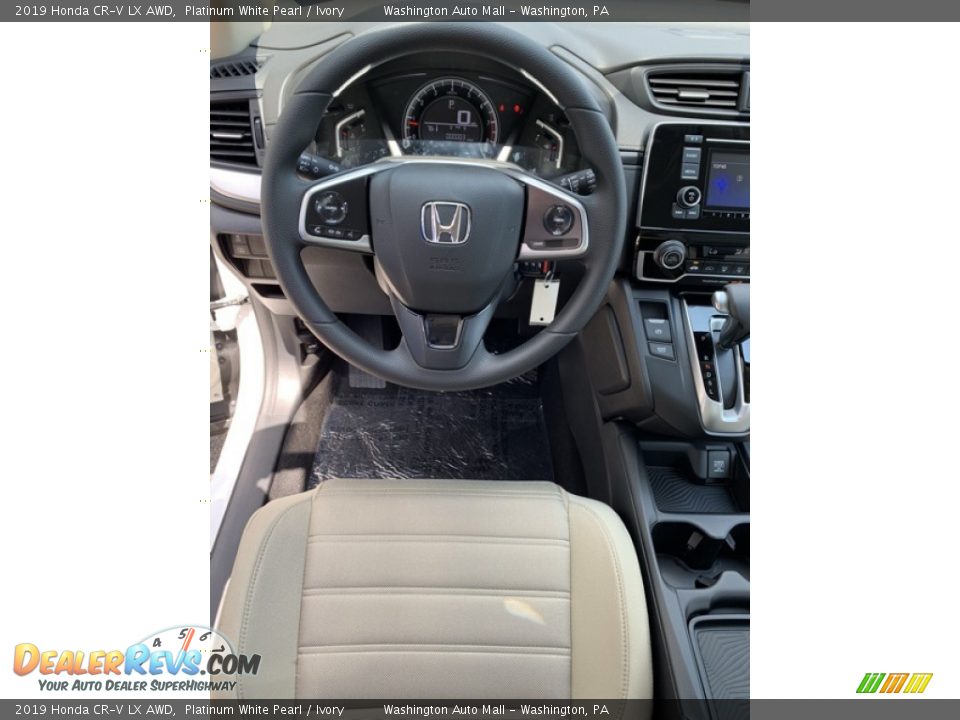 2019 Honda CR-V LX AWD Platinum White Pearl / Ivory Photo #13