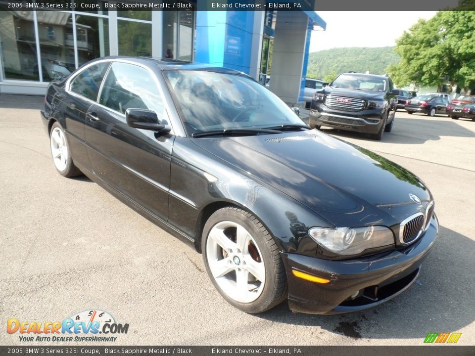 2005 BMW 3 Series 325i Coupe Black Sapphire Metallic / Black Photo #4