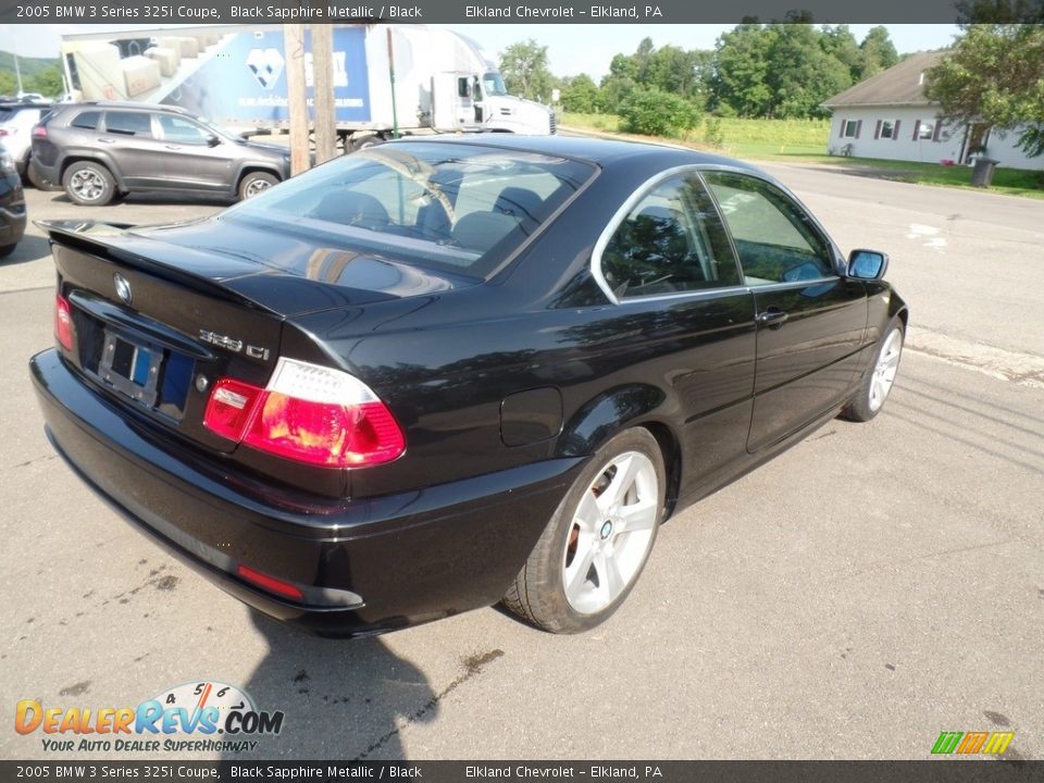 2005 BMW 3 Series 325i Coupe Black Sapphire Metallic / Black Photo #6