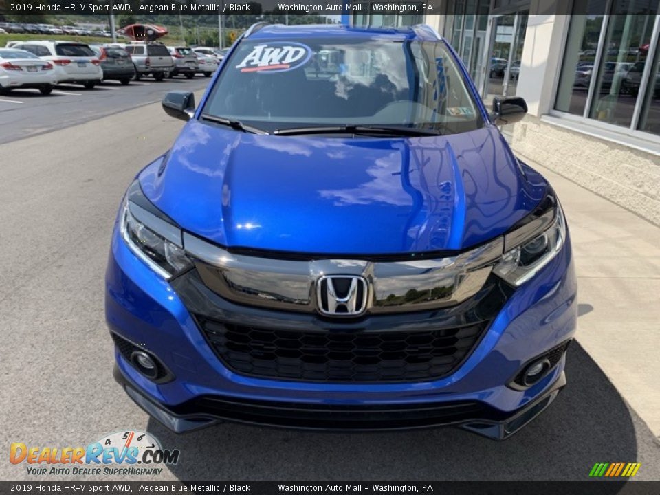 2019 Honda HR-V Sport AWD Aegean Blue Metallic / Black Photo #3
