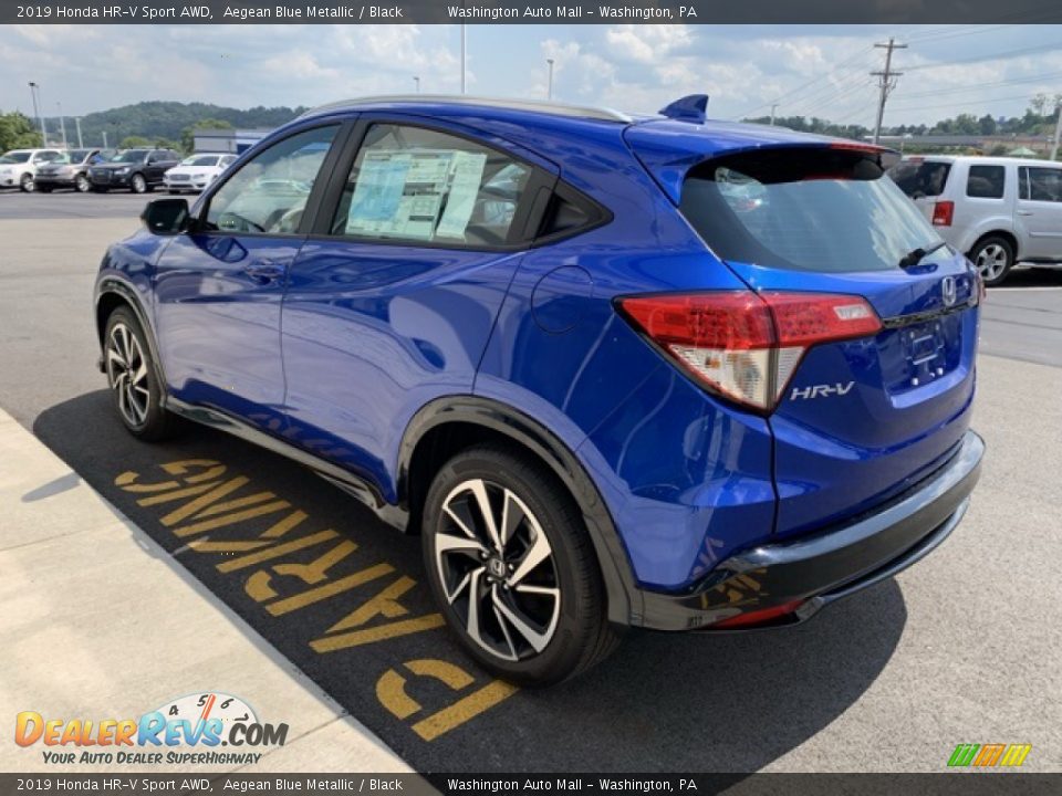 2019 Honda HR-V Sport AWD Aegean Blue Metallic / Black Photo #5