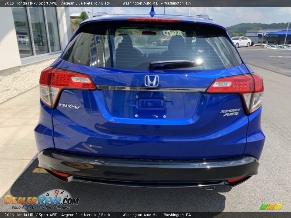 2019 Honda HR-V Sport AWD Aegean Blue Metallic / Black Photo #6