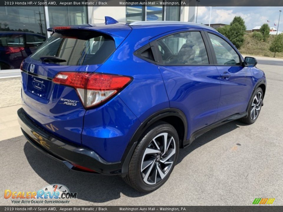 2019 Honda HR-V Sport AWD Aegean Blue Metallic / Black Photo #7
