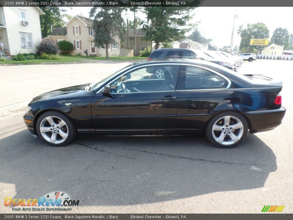 2005 BMW 3 Series 325i Coupe Black Sapphire Metallic / Black Photo #10