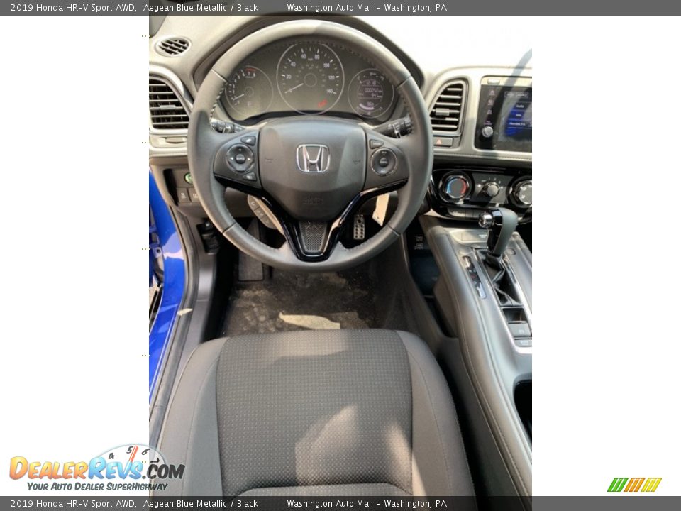 2019 Honda HR-V Sport AWD Aegean Blue Metallic / Black Photo #13