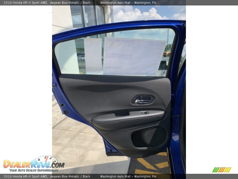 2019 Honda HR-V Sport AWD Aegean Blue Metallic / Black Photo #16