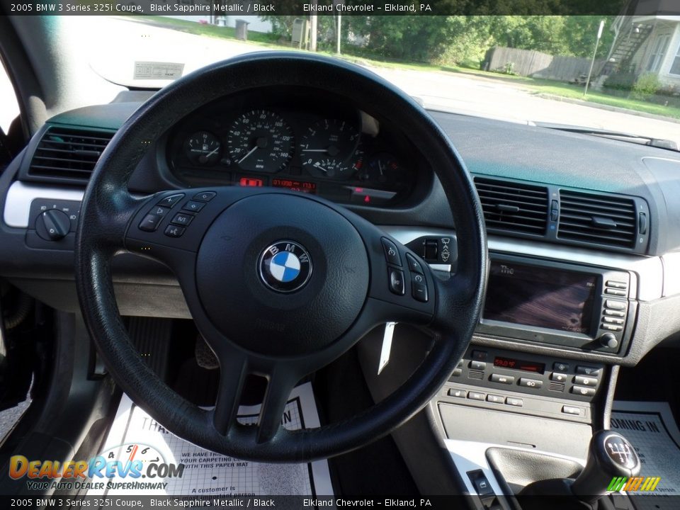 2005 BMW 3 Series 325i Coupe Black Sapphire Metallic / Black Photo #17