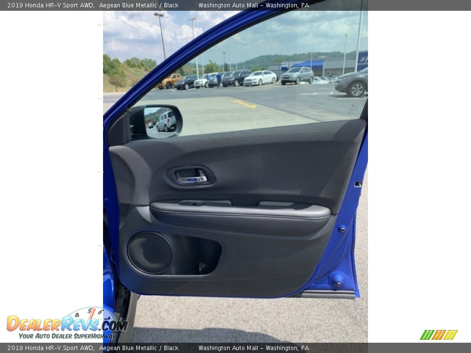 2019 Honda HR-V Sport AWD Aegean Blue Metallic / Black Photo #26