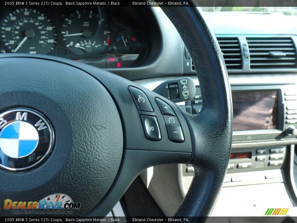 2005 BMW 3 Series 325i Coupe Black Sapphire Metallic / Black Photo #19
