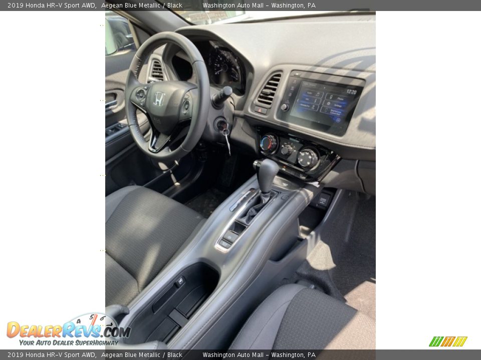 2019 Honda HR-V Sport AWD Aegean Blue Metallic / Black Photo #28