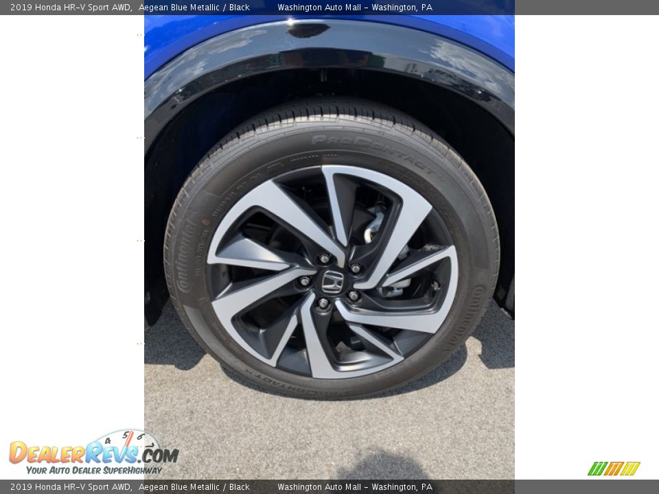 2019 Honda HR-V Sport AWD Aegean Blue Metallic / Black Photo #29