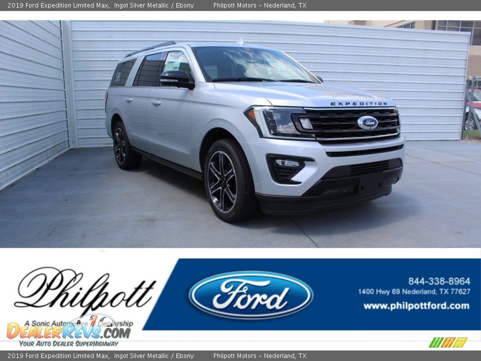 2019 Ford Expedition Limited Max Ingot Silver Metallic / Ebony Photo #1