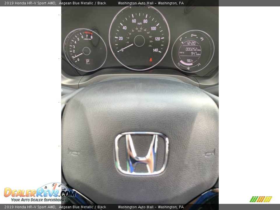 2019 Honda HR-V Sport AWD Aegean Blue Metallic / Black Photo #30