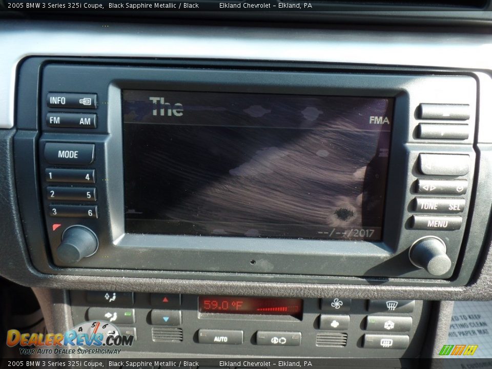 2005 BMW 3 Series 325i Coupe Black Sapphire Metallic / Black Photo #22