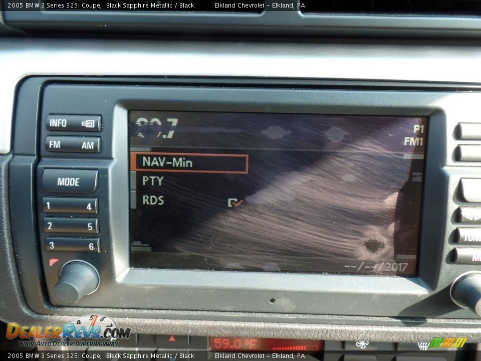 2005 BMW 3 Series 325i Coupe Black Sapphire Metallic / Black Photo #23
