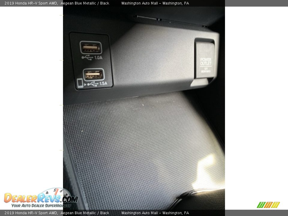 2019 Honda HR-V Sport AWD Aegean Blue Metallic / Black Photo #35