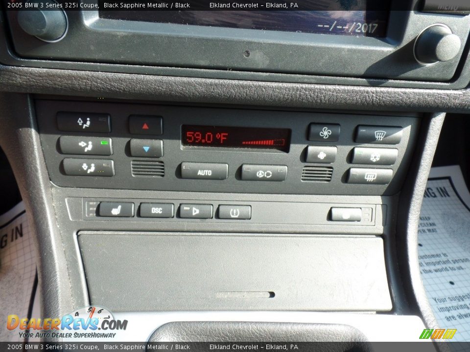 2005 BMW 3 Series 325i Coupe Black Sapphire Metallic / Black Photo #25