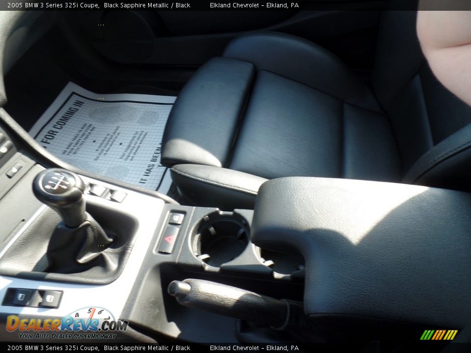 2005 BMW 3 Series 325i Coupe Black Sapphire Metallic / Black Photo #27